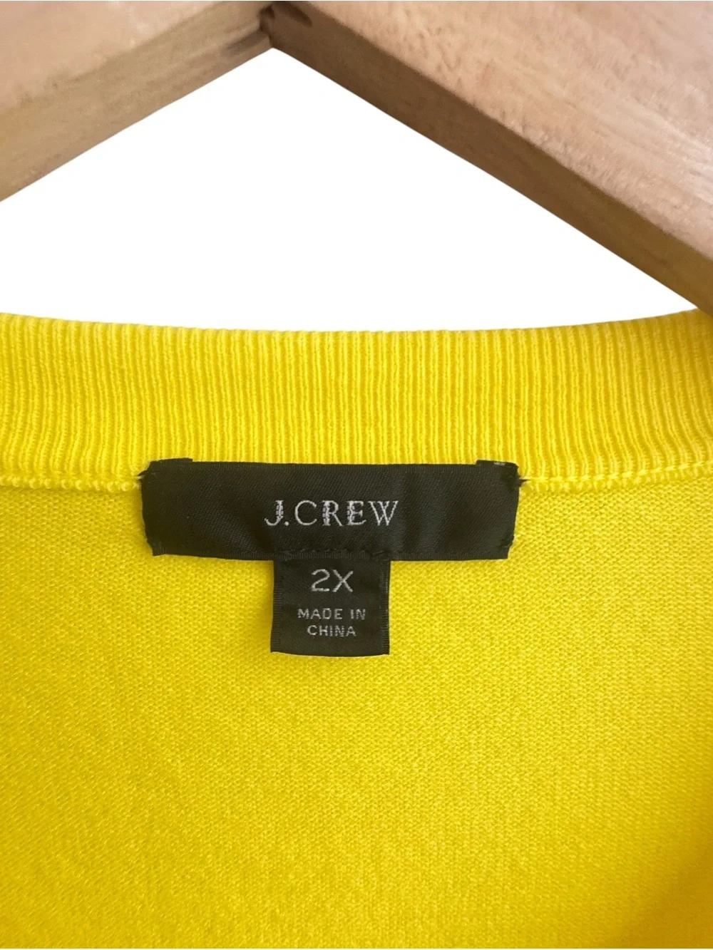 J. Crew Jackie Cotton Blend Cardigan Sweater Yellow 2X E8447